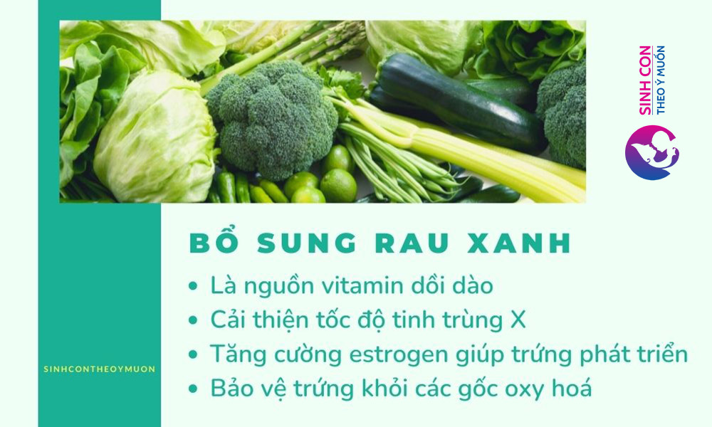 rau xanh cung cấp vitamin dồi dào
