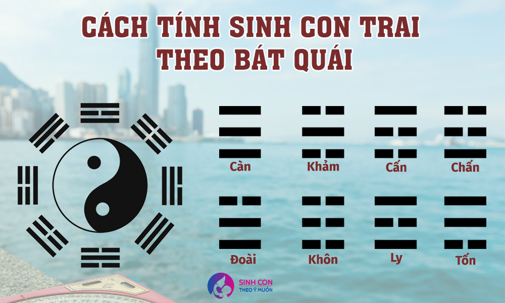 Cách tính sinh con trai theo sơ đồ bát quái