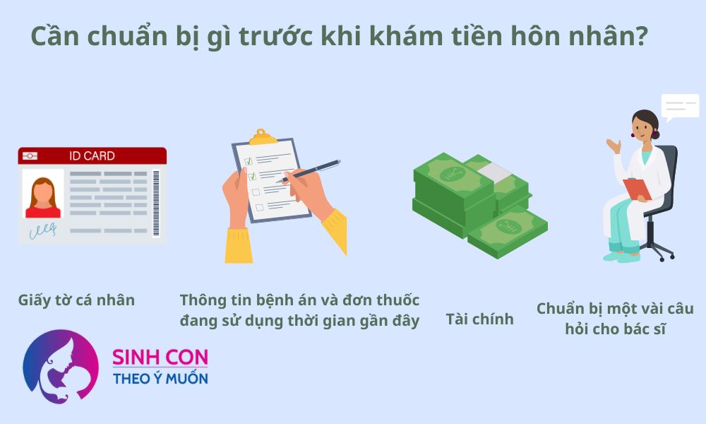 Những thứ cần chuẩn bị khi khám tiền hôn nhân