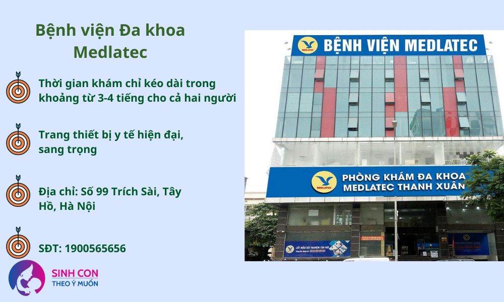 Review chi tiết khám tiền hôn nhân tại bệnh viện Đa khoa Medlatec