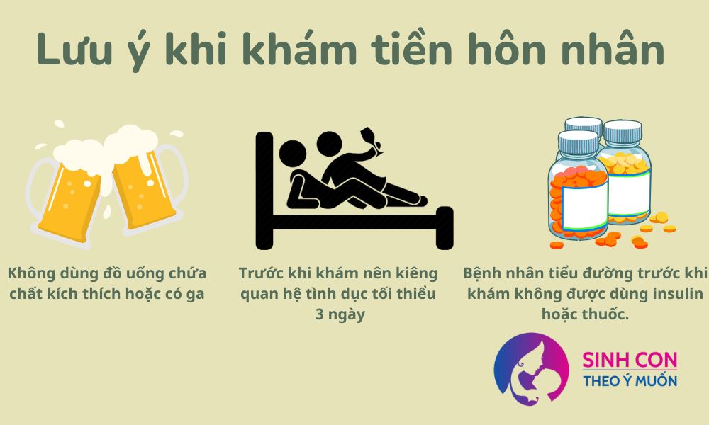 Các lưu ý khi khám tiền hôn nhân