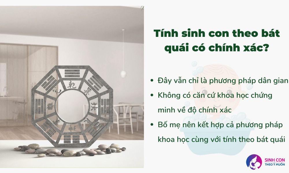 Tính sinh con trai theo bát quái là phương pháp dân gian