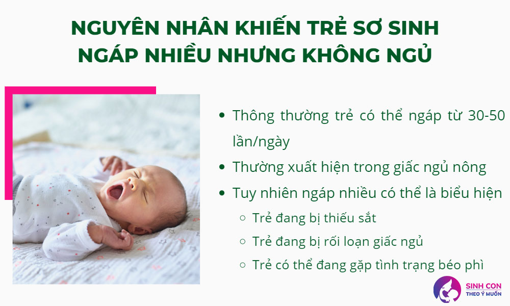 Những nguyên nhân khiến trẻ sơ sinh ngáp nhiều