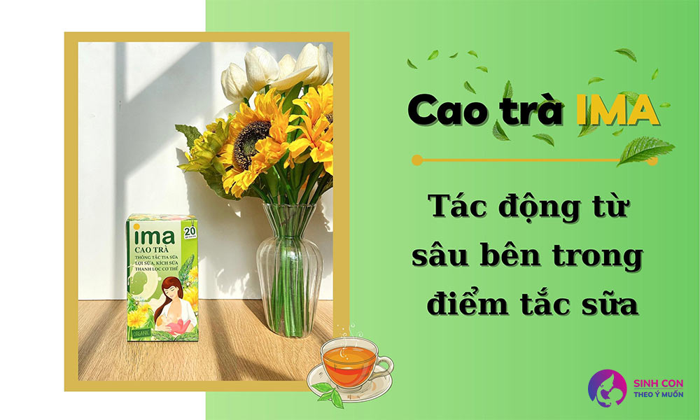 Cao trà IMA, khơi thông sữa mẹ hiệu quả