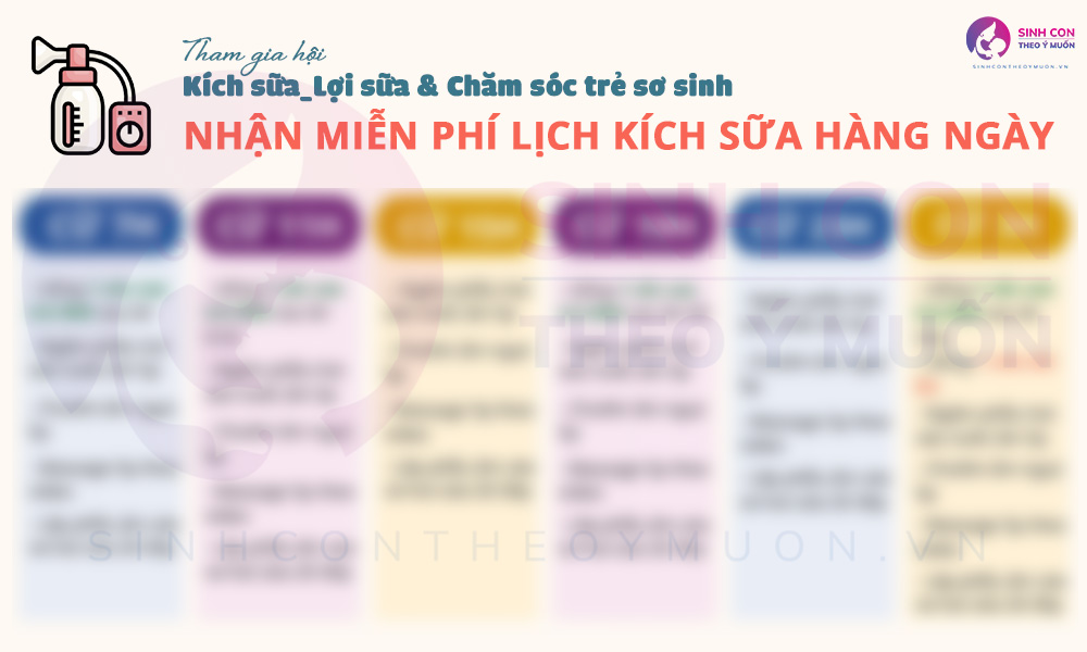 Nhận lịch hút kích sữa Miễn Phí