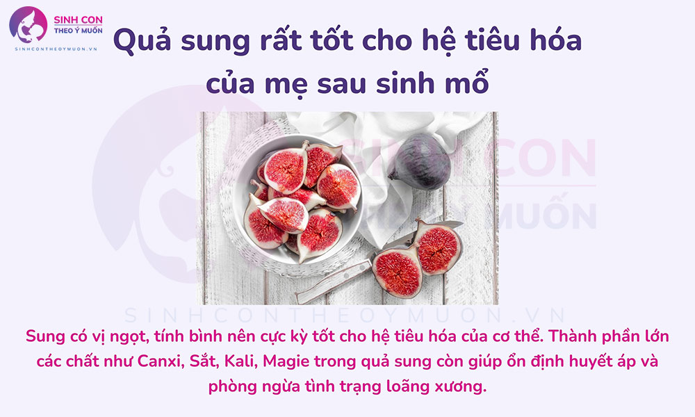 Sung là trái cây tốt cho hệ tiêu hóa của mẹ sau sinh mổ