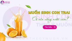 Vợ chồng muốn sinh con trai có nên uống nước cam không