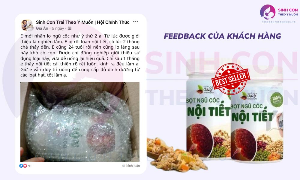 Phản hồi về Ngũ cốc nội tiết Như Ý