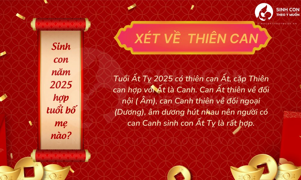 Xét về thiên can sinh con năm 2025