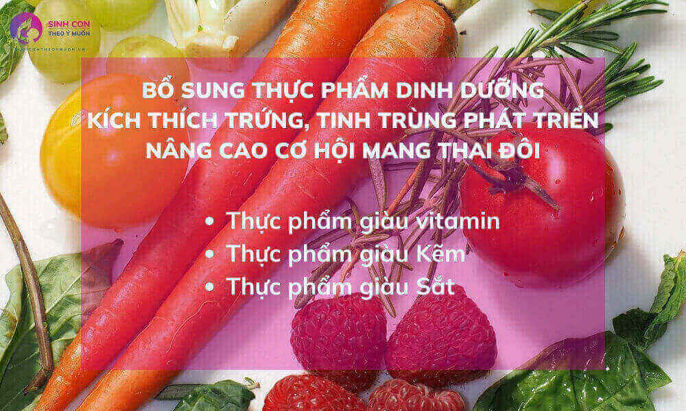 Cải thiện chất lượng trứng và tinh trùng bằng dinh dưỡng